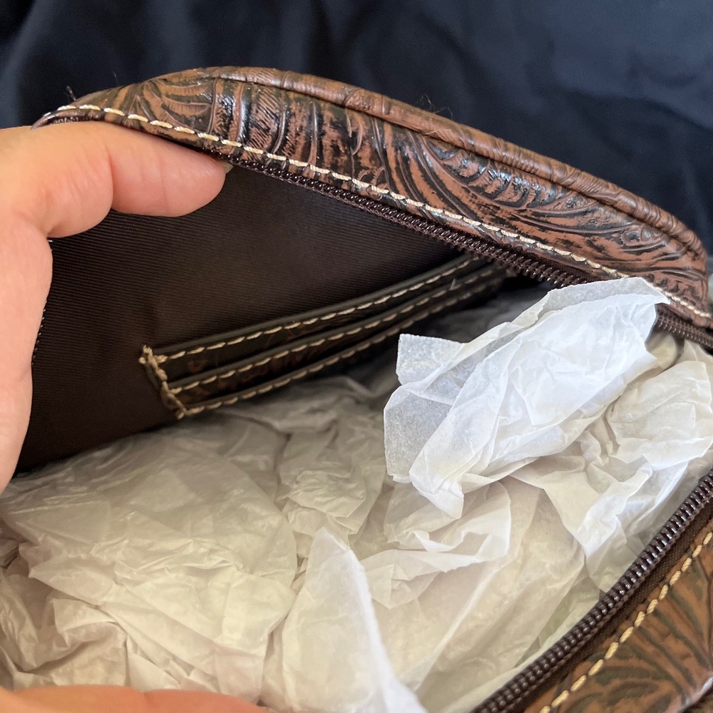 Tony Lama Hair On Canteen Crossbody Purse - Picture 8 of 8